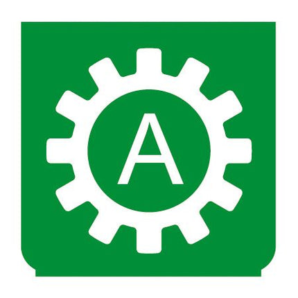 Emblem - Automatk-Getriebe grün - 1 - Stück ENG