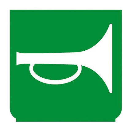 Emblem - Horn grün - 1 - Stück ENG