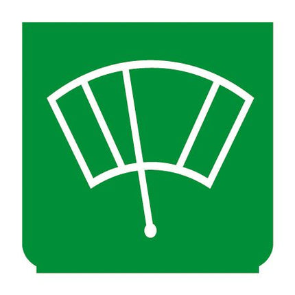 Emblem - Scheibenwischer grün - 1 - Stück ENG