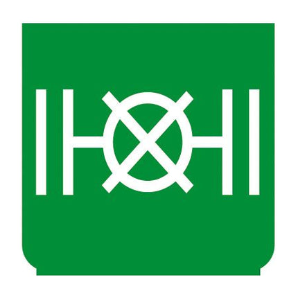 Emblem - Differentialsperre grün - 1 - Stück ENG