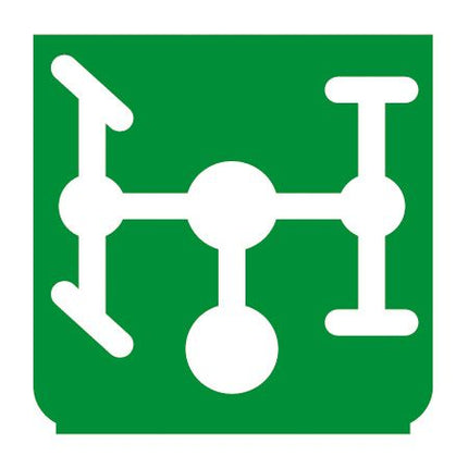 Emblem - zusätzlicher Antrieb grün - 1 - Stück ENG