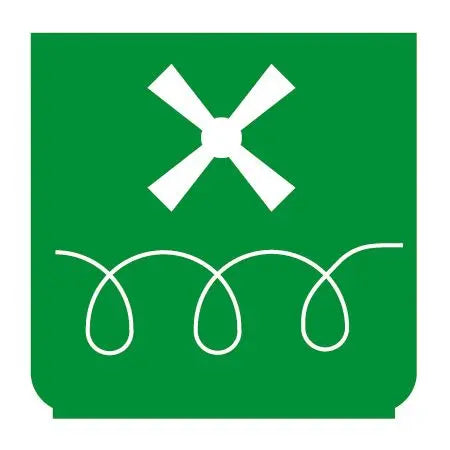 Emblem - Warmluft-Gebläse grün - 896632 - 1 - Stück ENG