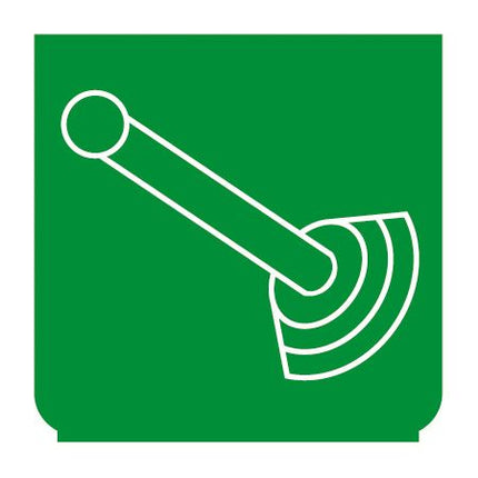Emblem - Kontrollhebel grün - 1 - Stück ENG