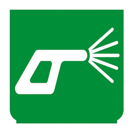 Emblem - Spritz-Pistole grün - 1 - Stück ENG