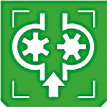 Emblem - Hydraulik grün/weiss - 1 - Stück ENG
