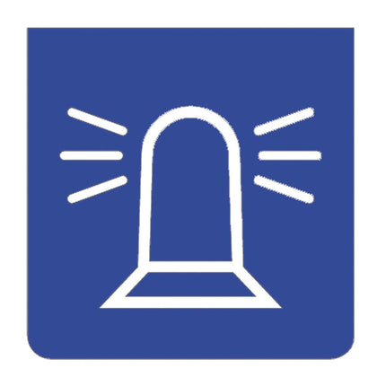 Emblem - Drehleuchte blau/weiss - 1 - Stück ENG