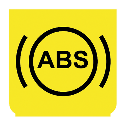 Emblem - ABS Test gelb - 1 - Stück ENG