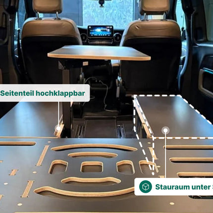 Moonbox Campingbox mit Tisch Van/Bus 124cm Modify Dunkelgrau Moonbox