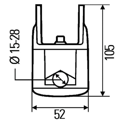 Hella - Universalhalter für Rohrbefestigung - 8HG990263111 - 1 - Stück Hella