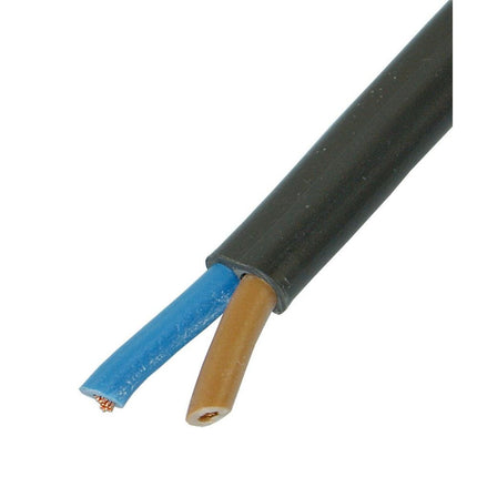 TDF - Flachkabel 2x0.75 schwarz