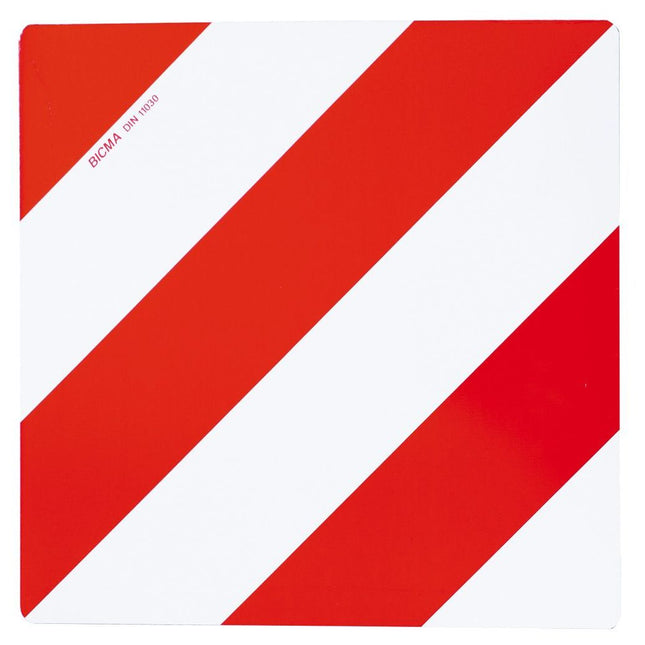 Warntafel verzinkt rot/weiss 1-seitig links Kl.1