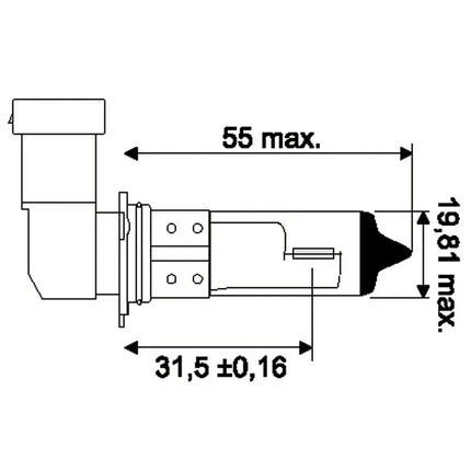 Jahn Glühlampe HB4 12V 51W P22d - 9006 - 1 - Stück Jahn
