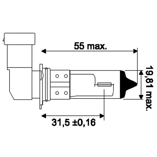 Jahn Glühlampe HB4 12V 51W P22d - 9006 - 1 - Stück Jahn