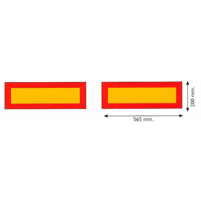 2 Folien für Anhänger selbstkl./reflekt. 99217