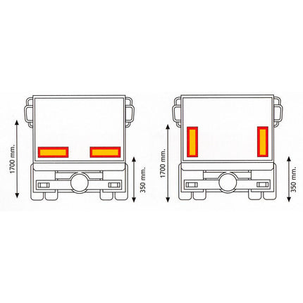 2 Folien für Anhänger selbstkl./reflekt.