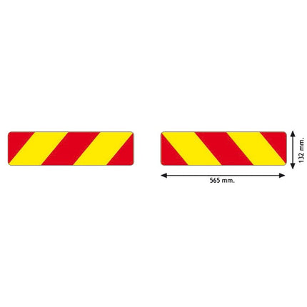 2 Tafeln, Alu für Zugfahrzeuge reflektier.