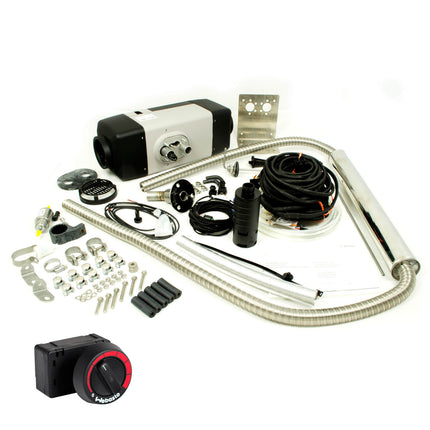 Webasto Air Top Evo 55 Diesel Bootsheizung 12V 5kW Einbausatz Drehregler Höhenanpassung