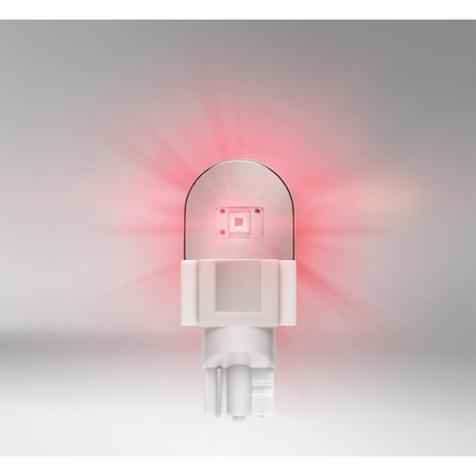 OSRAM - 2 x LED-Lampe W2.1x9.5d 12 V Red