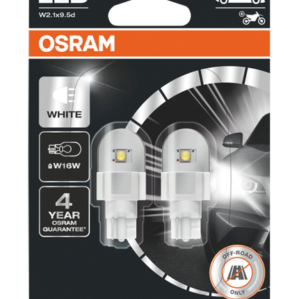 OSRAM - 2 x LED-Lampe, W2.1 x 9.5d, 12 V Weiss 6’000 K
