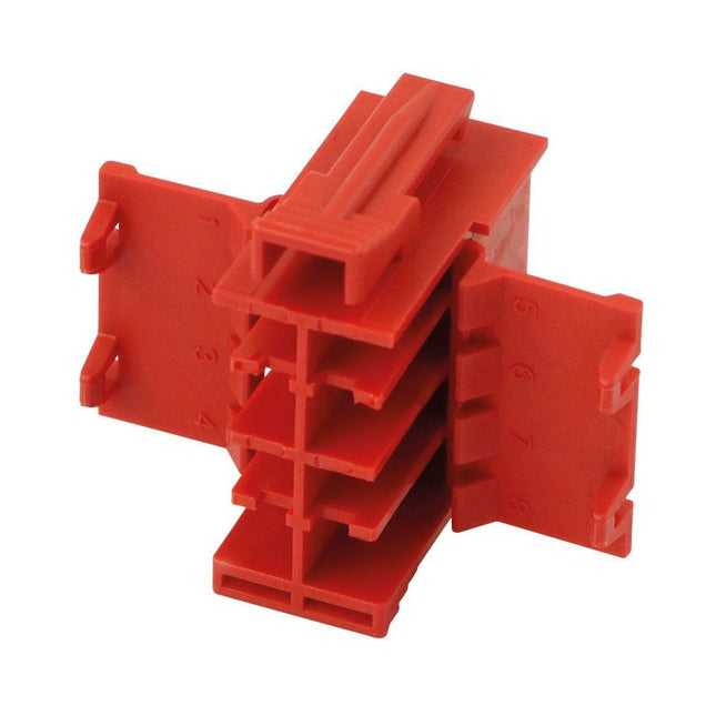 Steckgehäuse Junior Timer 8-pol AMP rot 927367 - Hischier Auto AG