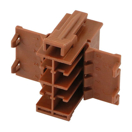 Steckgehäuse Junior Timer 8-pol AMP braun 927368 - Hischier Auto AG