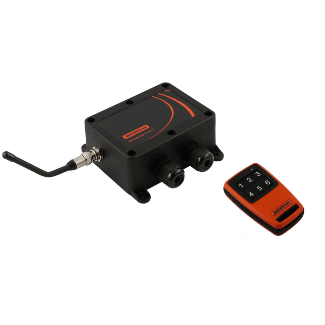 Akerströms Funk-Fernbedienungssystem 6-Kanal 12/24 V + ext. Antenne 947306001 - Hischier Auto AG