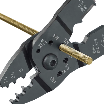 Knipex - Kabelschuhzange für unisolierte Quetschkabelschue nach DIN 46234 - 9721215C - 1 - Stück Knipex