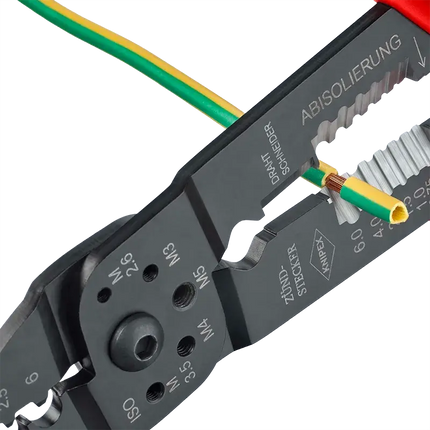 Knipex - Kabelschuhzange für unisolierte Quetschkabelschue nach DIN 46234 - 9721215C - 1 - Stück Knipex