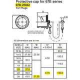 Amphenol - Kappe zu Stecker 2-pol. MIL 97B25042