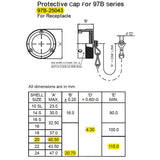 Amphenol - Kappe zu Steckdose 2-pol. MIL 97B25043
