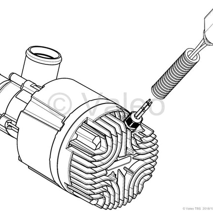 Kühlmittelpumpe U4856.015, FEP-Stecker, 2-polig -