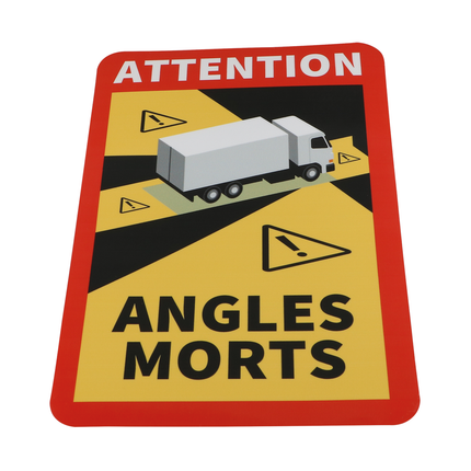 Selbstklebefolie "Toter Winkel“ für LKWs