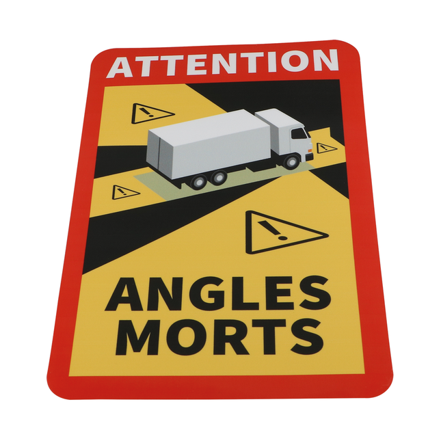 Selbstklebefolie "Toter Winkel“ für LKWs