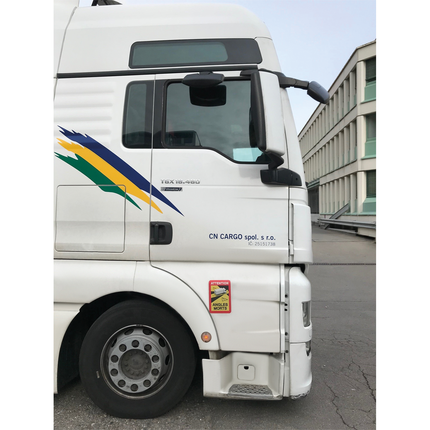 Magnetische Folie „Toter Winkel“ für LKWs