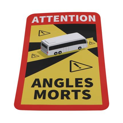 Magnetische Folie „Toter Winkel“ für Busse