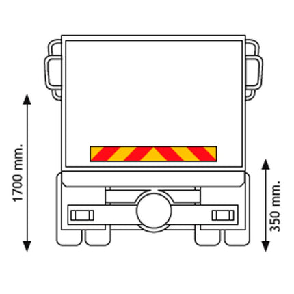 1 Folie für Zugfahrzeuge selbstkl./reflekt.