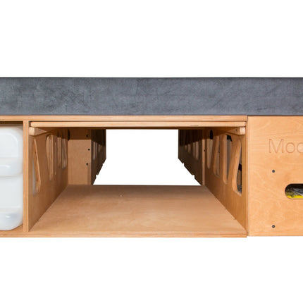 Moonbox Campingbox mit Tisch Van/Bus 119cm Natur Moonbox
