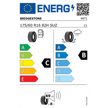 *BRIDGESTONE  175/60 R16 82H SUZ EP150 IGNIS AUSLAUF