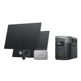 PowerStream Balkonkraftwerk Set mit Delta 2 Max Power Station und 800 W Solarleistung EFBKW/PS/D2M/ESet