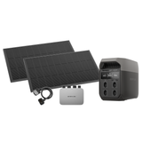 PowerStream Balkonkraftwerk Set mit Delta 3 Power Station und 200 W Solarleistung EFBKW/PS/D3/ESet