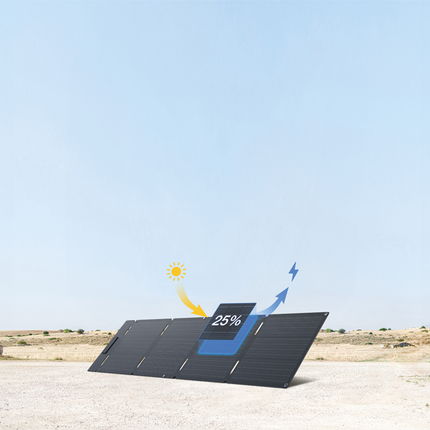 EcoFlow – Mono-Solarpanel, faltbar, 60 W, mit USB-C-Anschluss