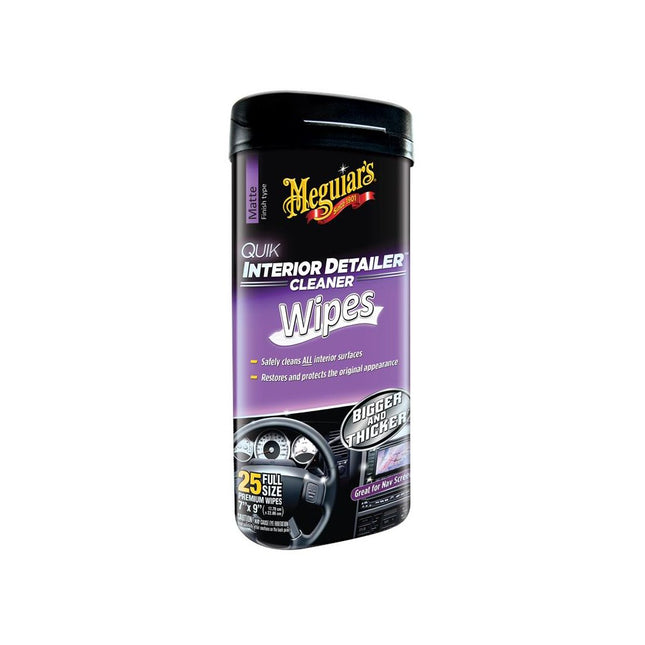 Meguiar's QID - Reinigungstücher - 30 Stk. - Quik Interior Detailer Cleaner Wipes - Hischier Auto AG