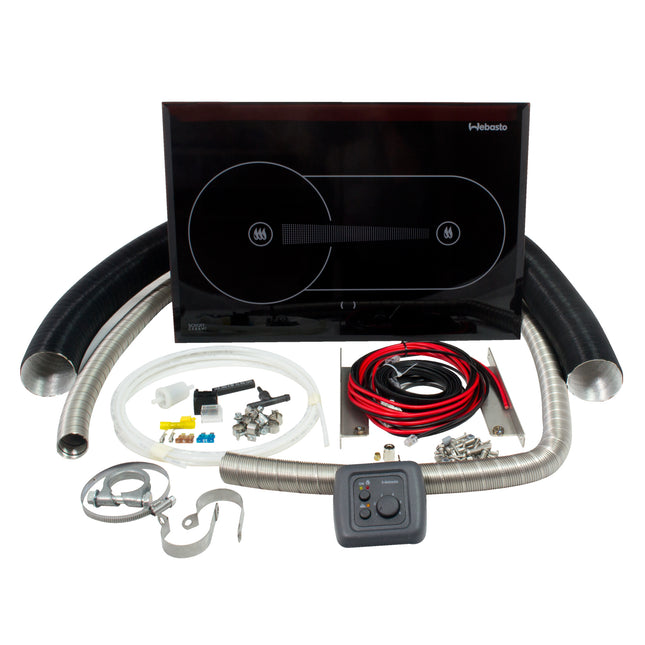 Webasto Dieselkocher X100: Gasfreier Ceranfeld-Kocher mit Einbausatz für Wohnmobile
