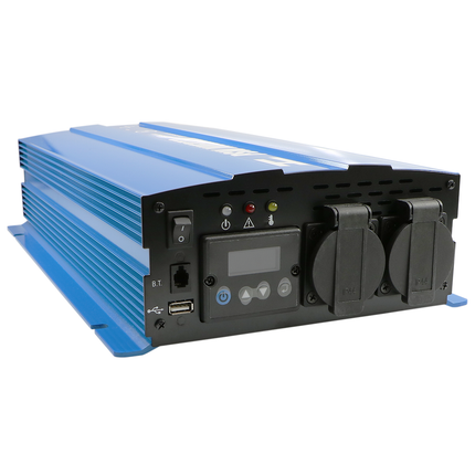 Sinus-Wechselrichter mit LCD Display 24 -> 230 V 2’000 W