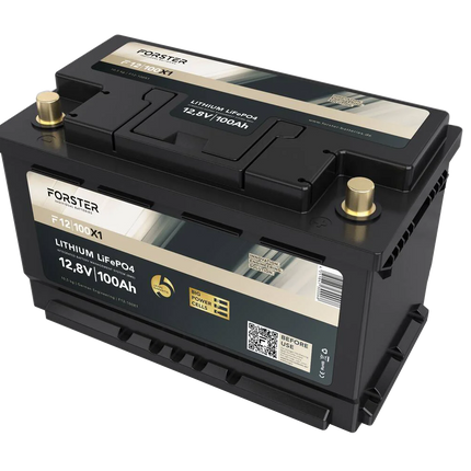 Forster LiFePO4 Lithium-Batterie 12 V 100 Ah High Power Hischier Auto AG