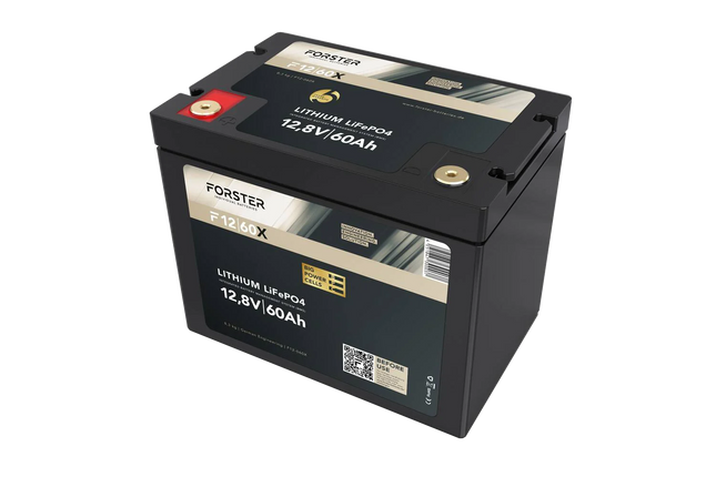Forster LiFePO4 Lithium-Batterie 12 V 60 Ah High Power - 1 - Stück Forster