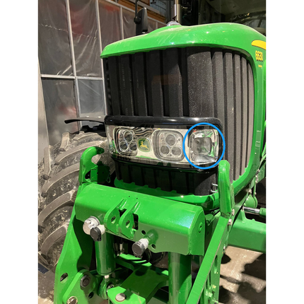 LED-Arbeitsscheinwerfer Einbau John Deere 6030 / 7030 Premium 12 V