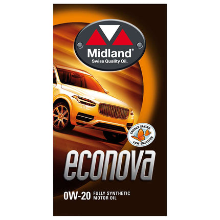 Econova 0W-20 Vollsynthetisches Motorenöl 1 Liter