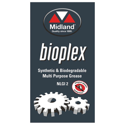 Bioplex NLGI 2 Biologisch abbaubares Lithium Complex Schmierfett Karton 12 x 400 g Patronen -