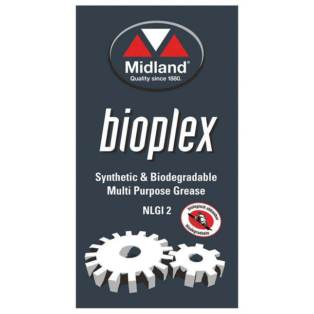 Bioplex NLGI 2 Biologisch abbaubares Lithium Complex Schmierfett Karton 12 x 400 g Patronen -